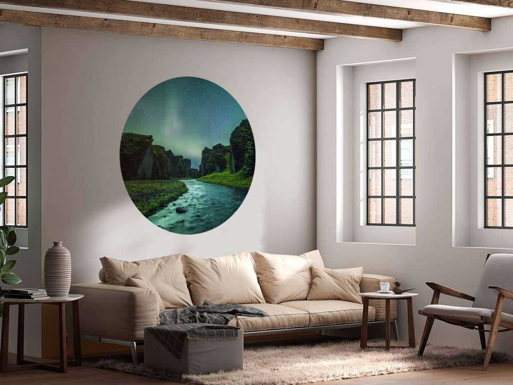 Światła północne nad górami