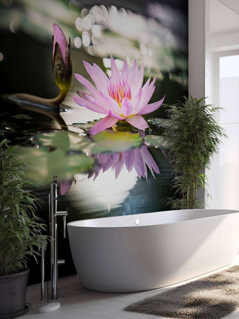 Kwiat lotosu różowy