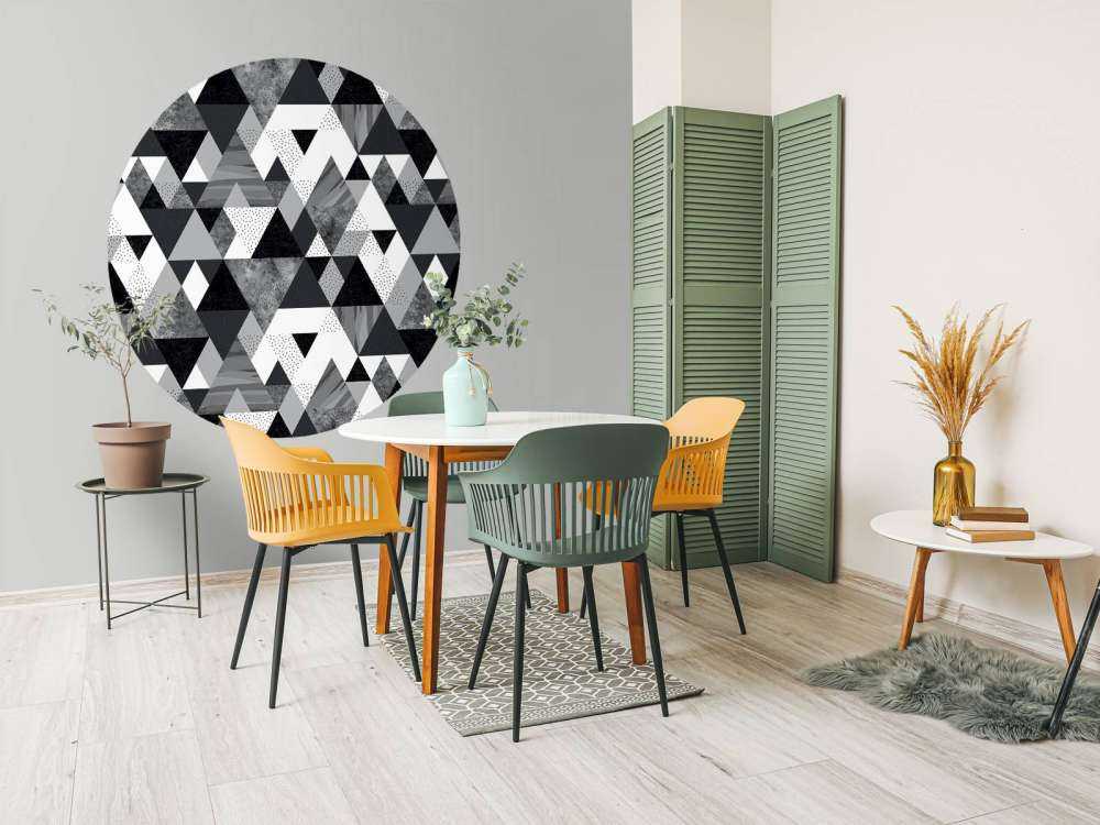 Wzór czarno-białych płytek 