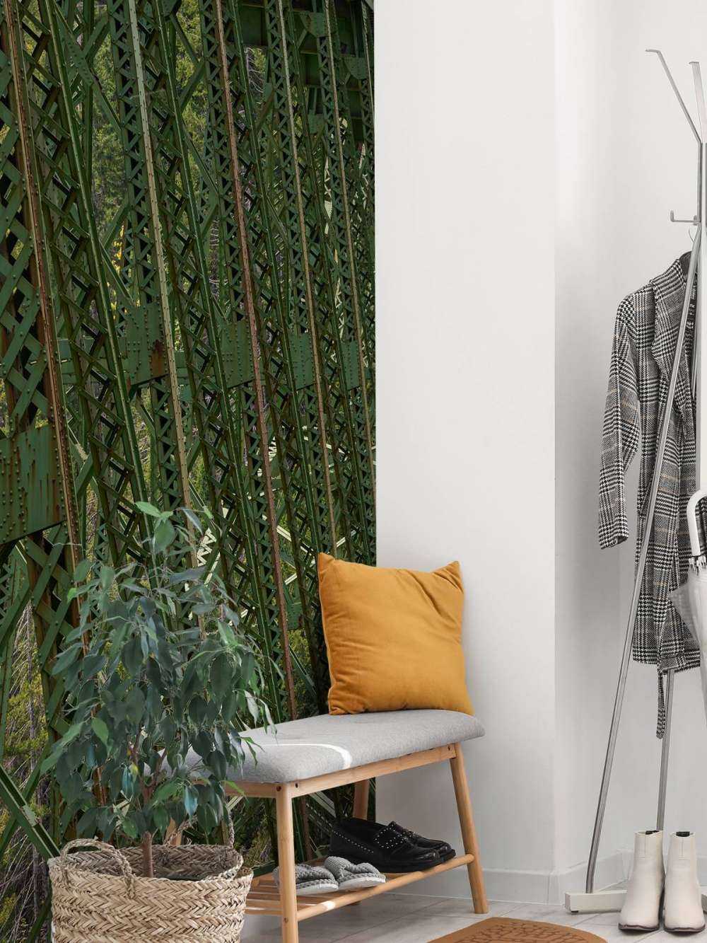 Stary most kolejowy o konstrukcji stalowej