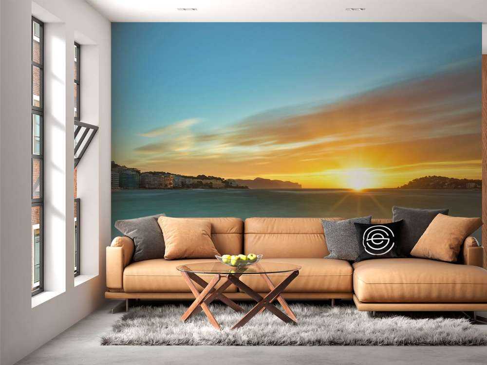 Piękny zachód słońca