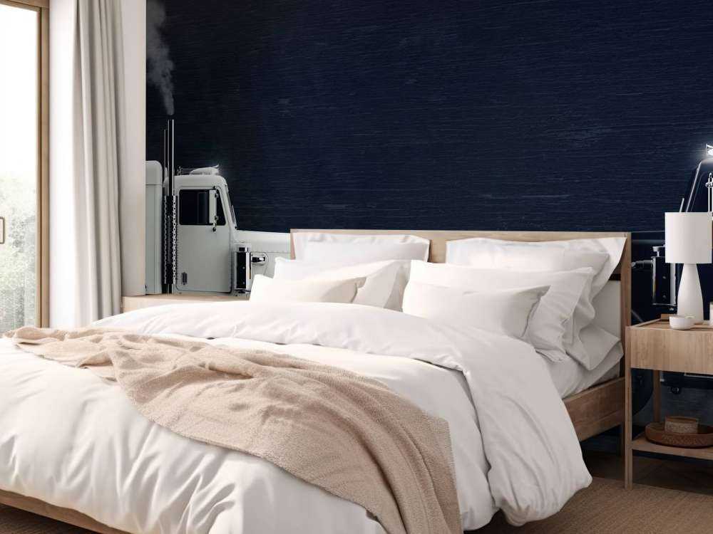 Czarno-biała ciężarówka