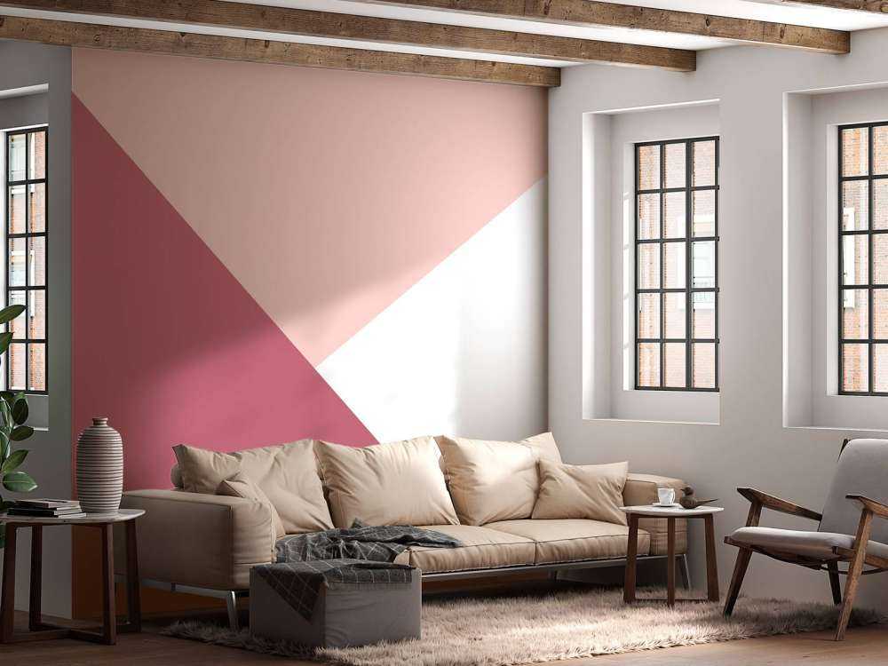 Trójkątów w odcieniach różu