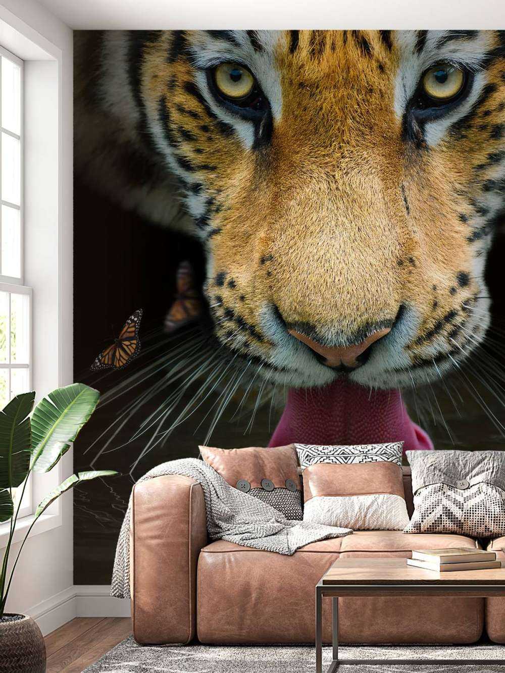 Portret tygrysa z dżungli