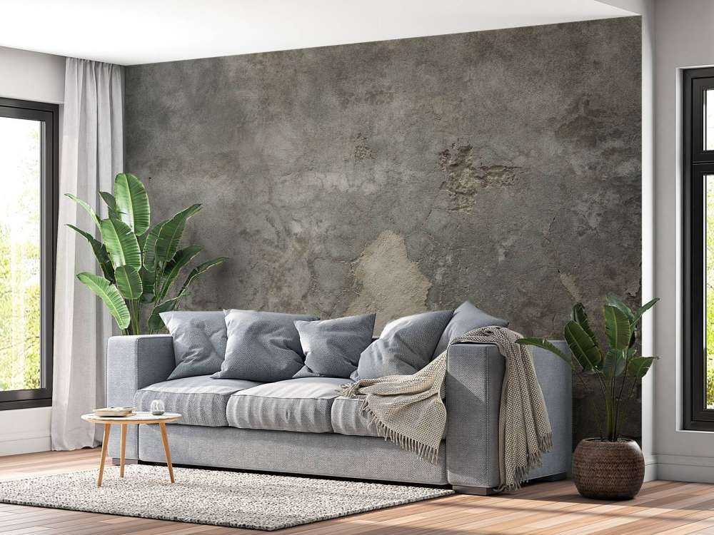 Beton spękany ze stiukiem