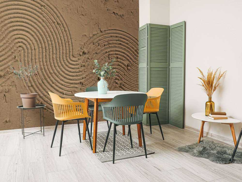 Sztuka strukturalna w kolorze złotego brązu