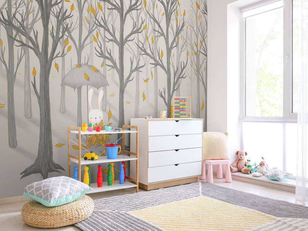 Królik pod liśćmi