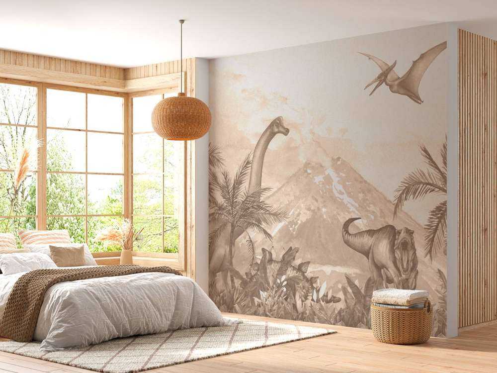 Różne dino w kolorze taupe