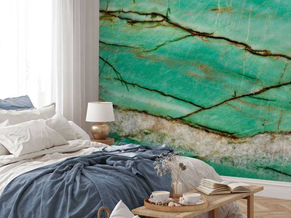 Zbliżenie na zielony marmur