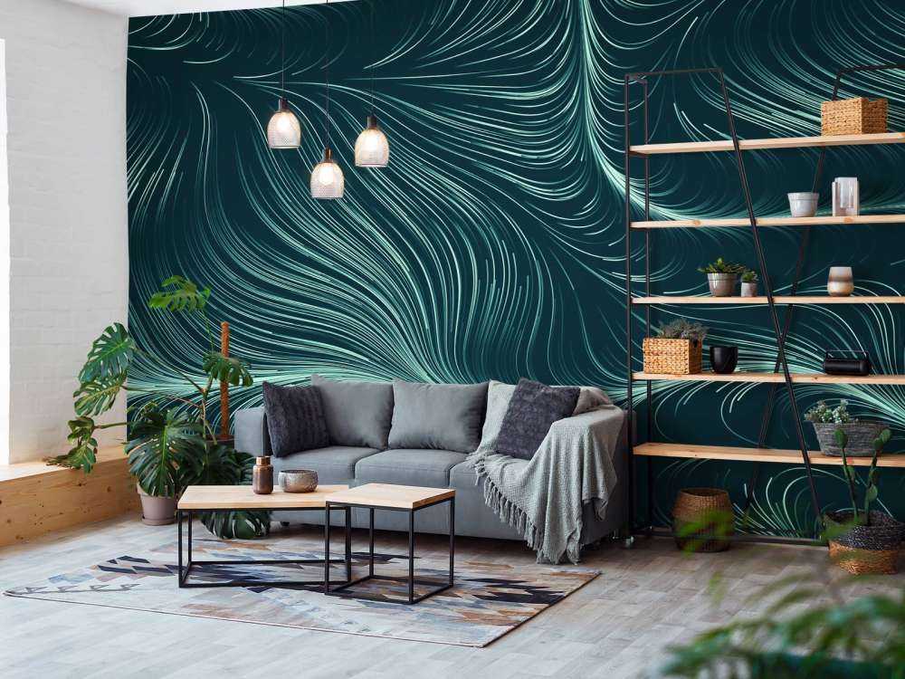 Zielone podświetlone linie