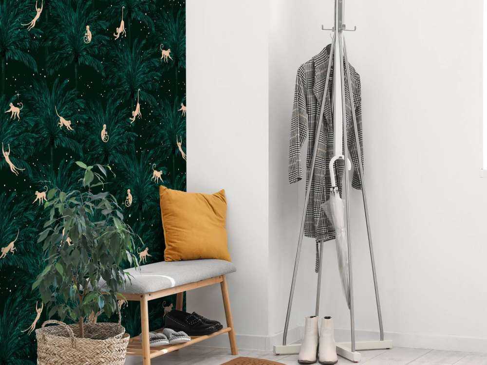 Tropikalne małpy - zielony