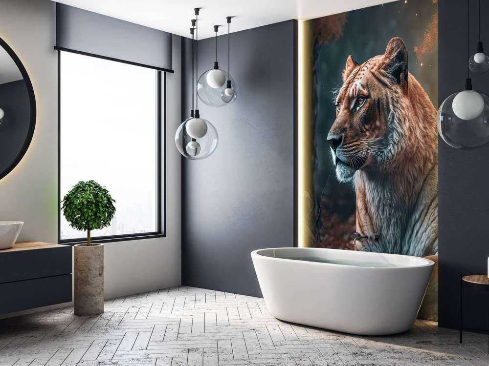 Ilustracja przedstawiająca lwa