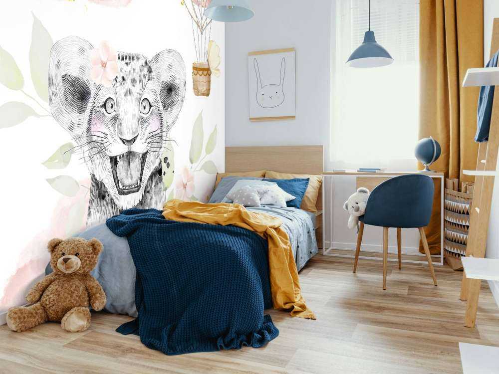 Wesoły lwiak i balon