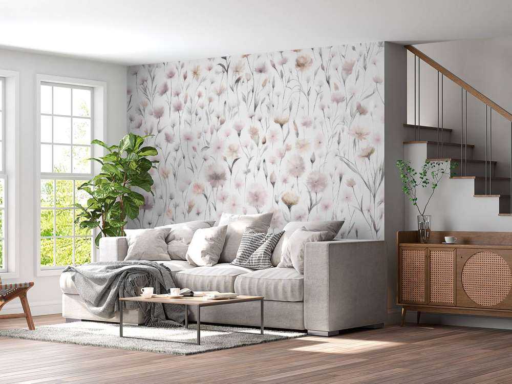 Chabry i trawy polne Różowe