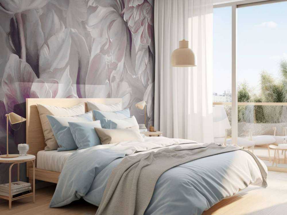 Duże Tulipany Szare