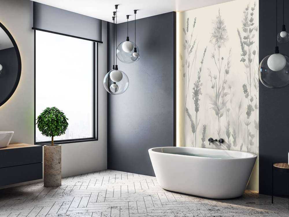 Lawendowa Polana Bezszwowa Kremowa Biała