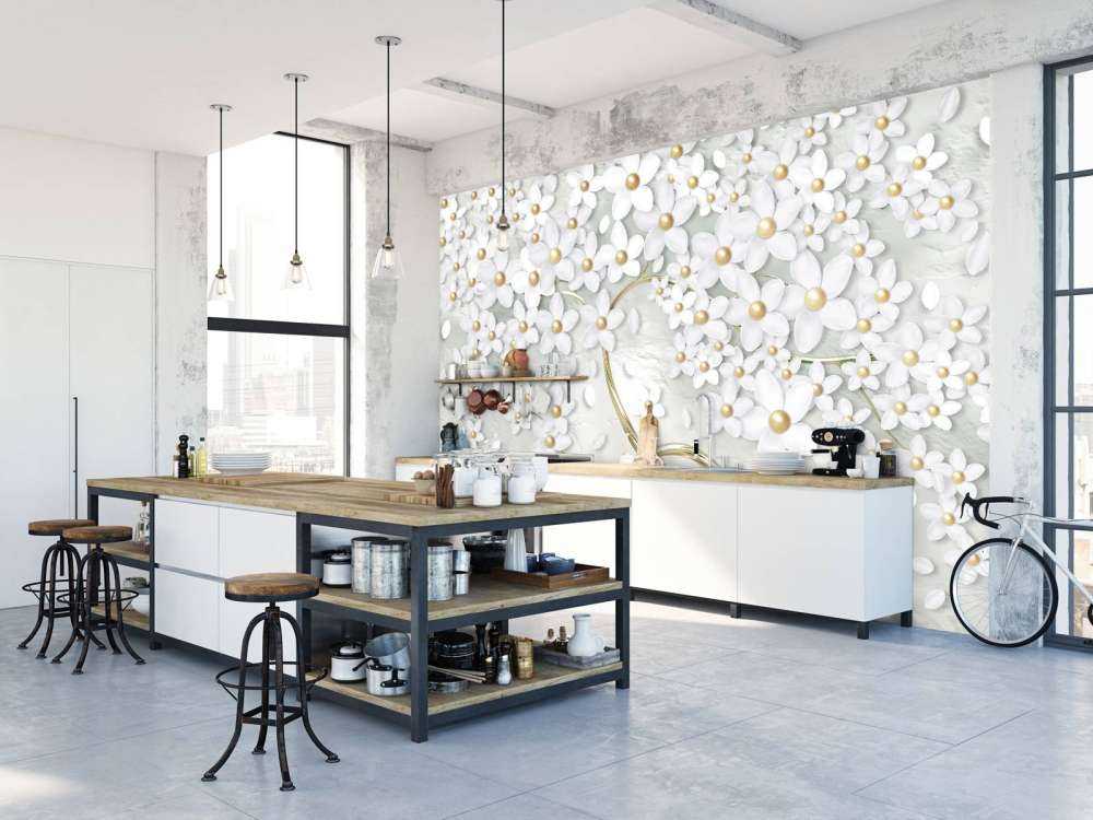 Złoto-białe kwiaty