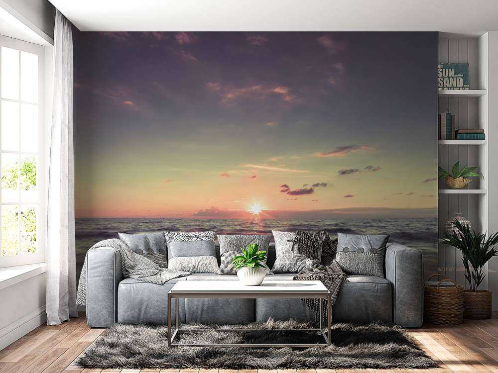 Piękny zachód słońca