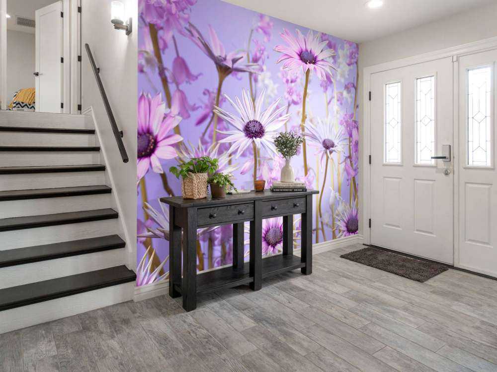 Kolorowe fioletowe kwiaty