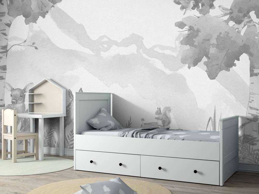 Jeleń w odcieniach szarości