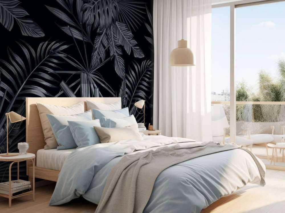 Tropikalne czarne liście