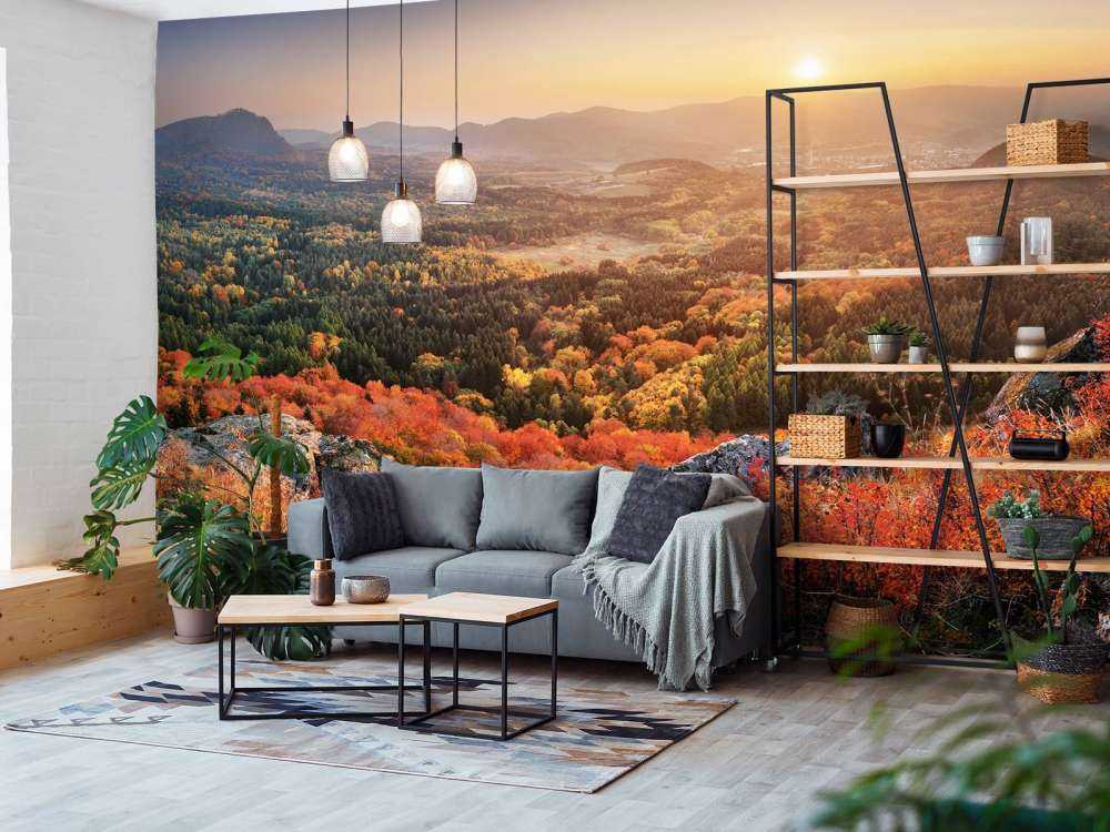 Jesienny krajobraz w górach