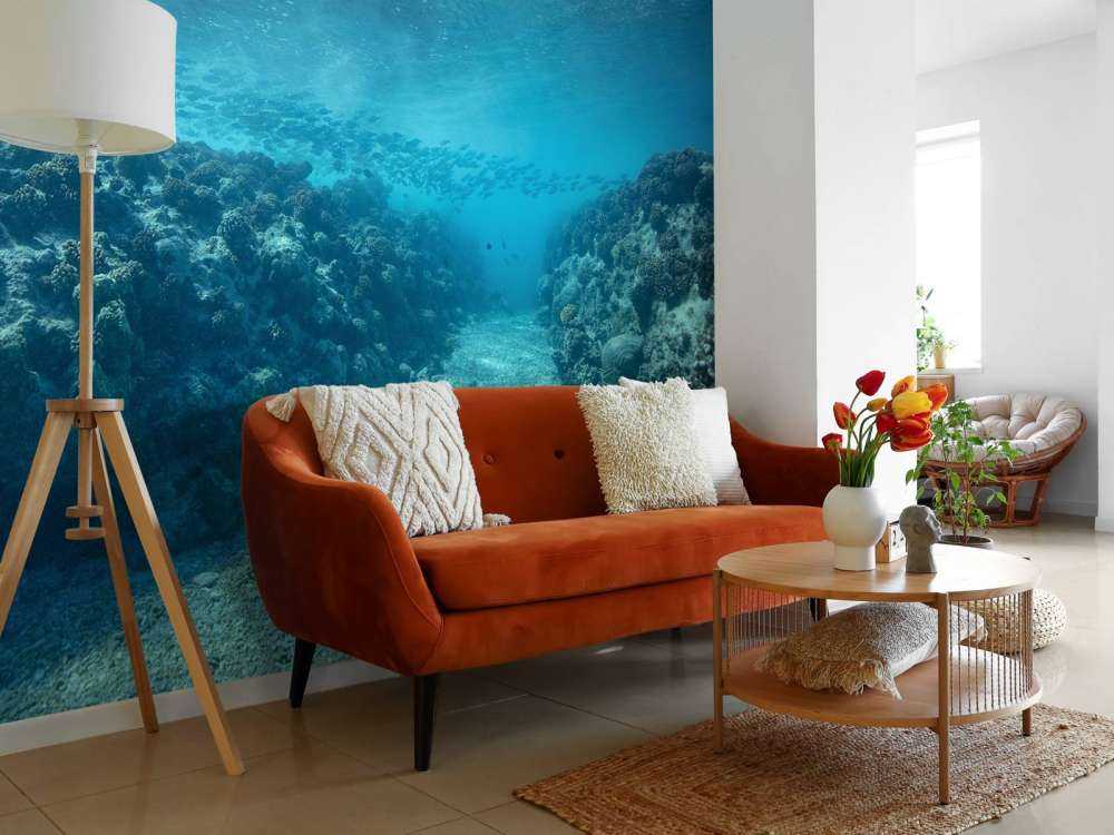 Podwodny świat z koralowcami