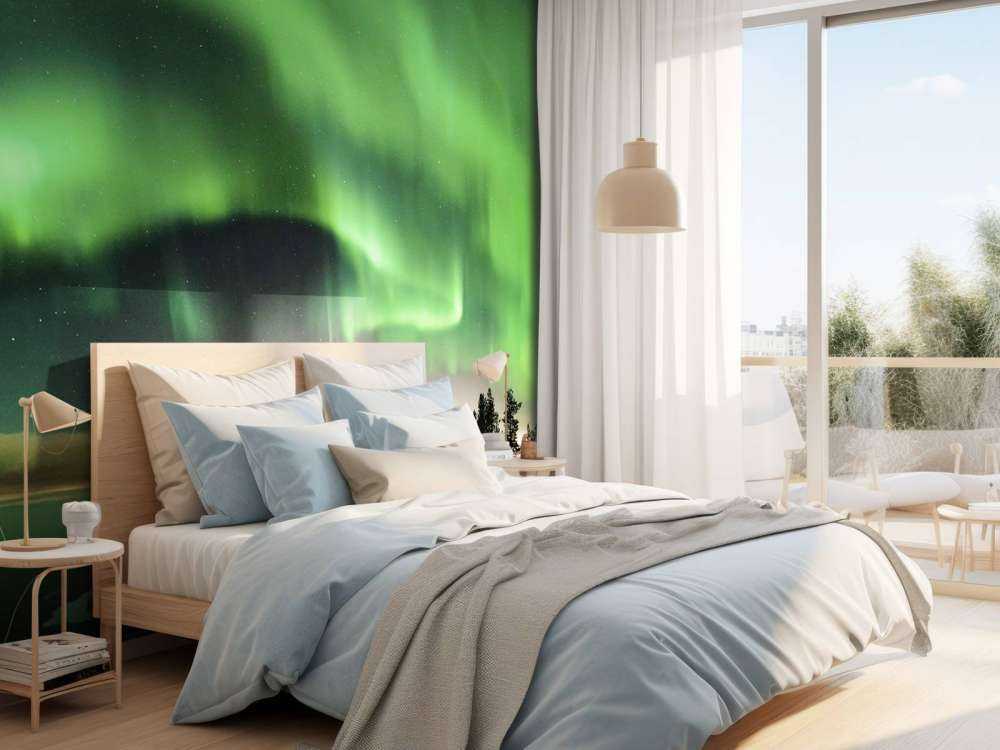 Zielona Aurora Borealis