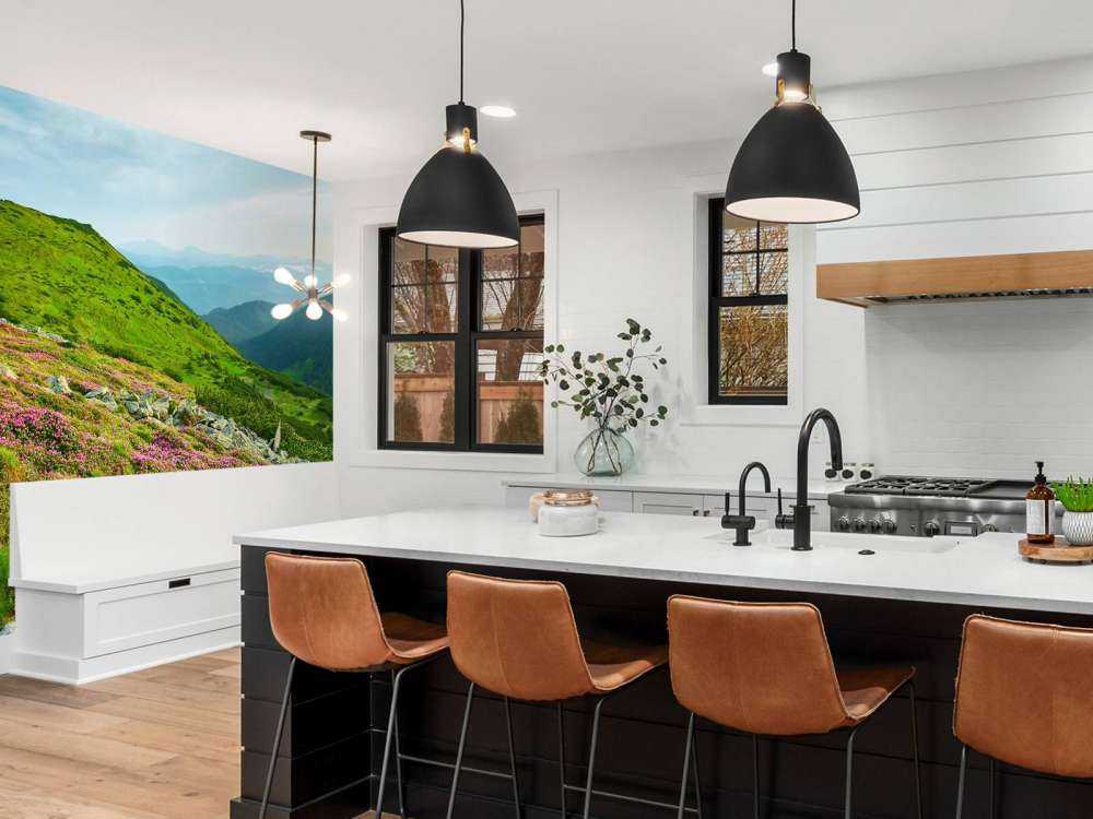 Rododendrony w górach.