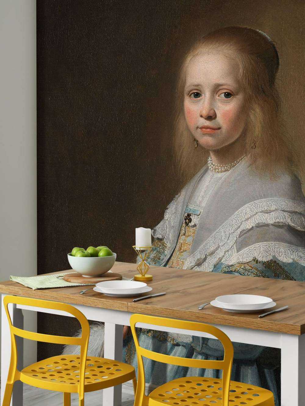 Portret dziewczyny w kolorze niebieskim