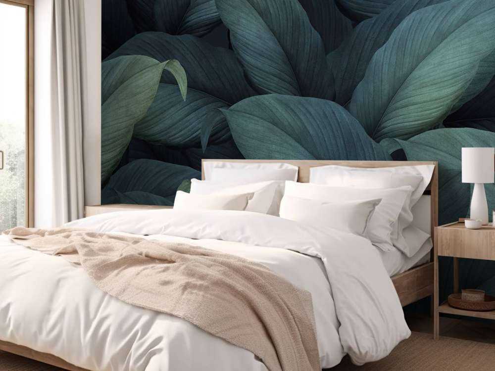 Tropikalne zielone liście