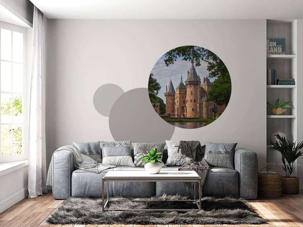 Zamek de Haar od strony ogrodu