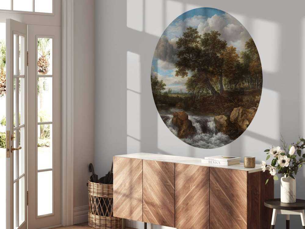 Krajobraz z wodospadem