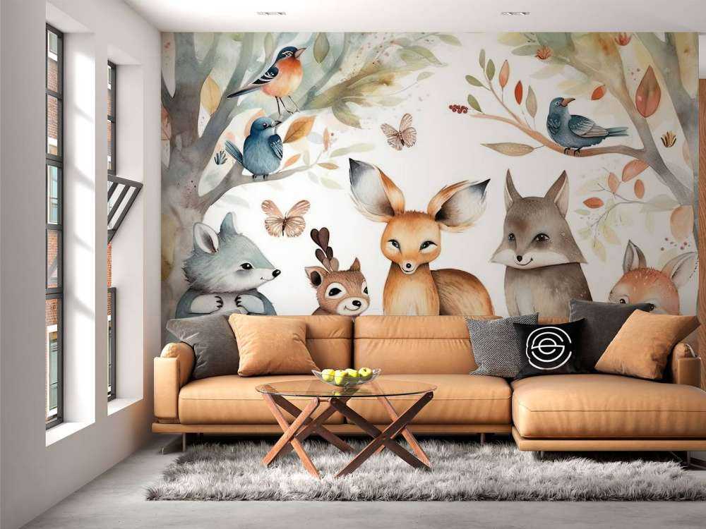 Leśna narracja Zespół akwareli