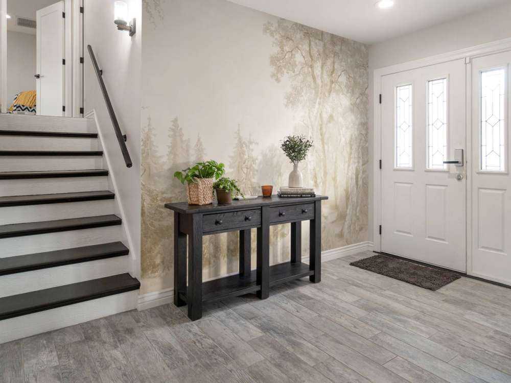 Krajobraz leśny beżowy #1