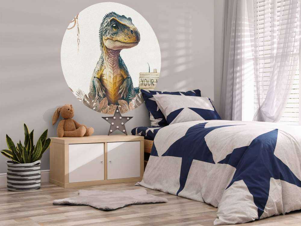 Młody t-rex w taupe dżungli