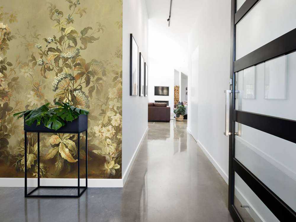 Vintage oliwkowa clematis