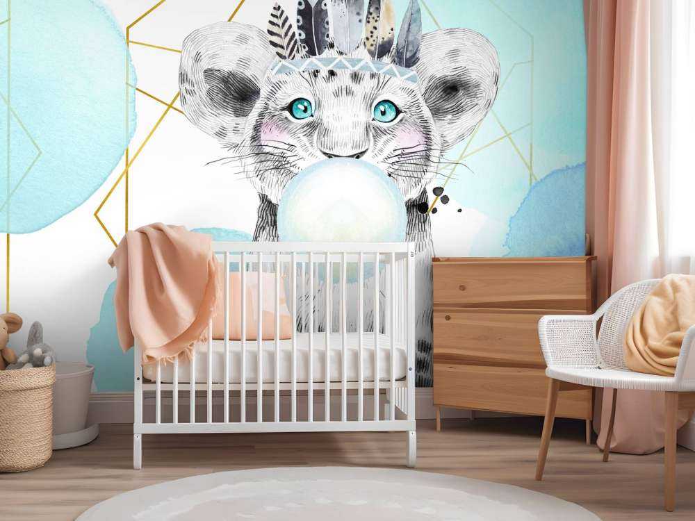 Indyjskie lwiątko z dzwoneczkiem z gumy balonowej