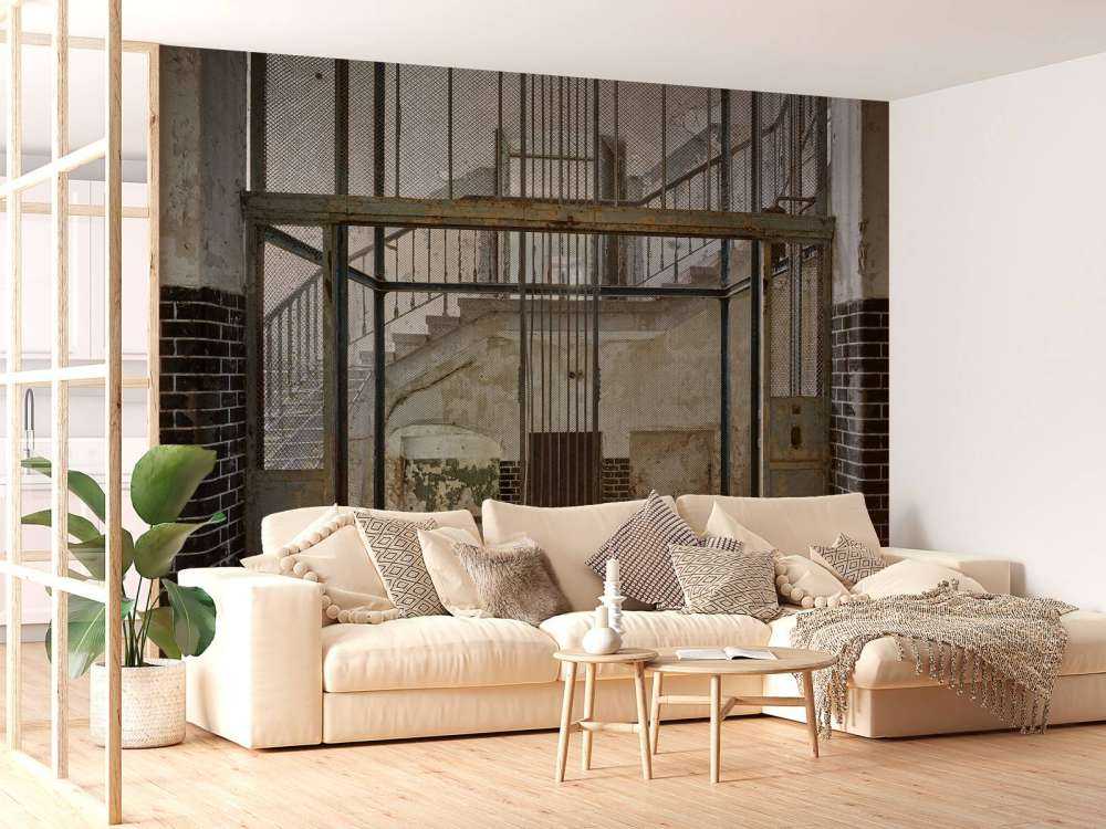 Opuszczony szyb windowy