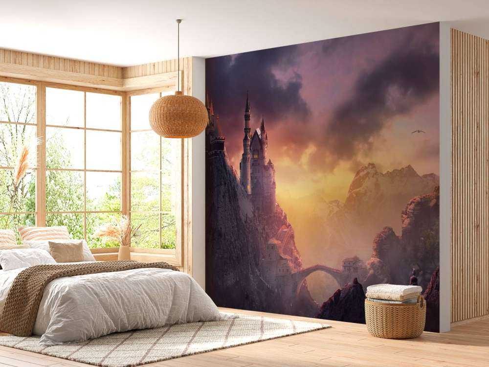 Zamek o zachodzie słońca