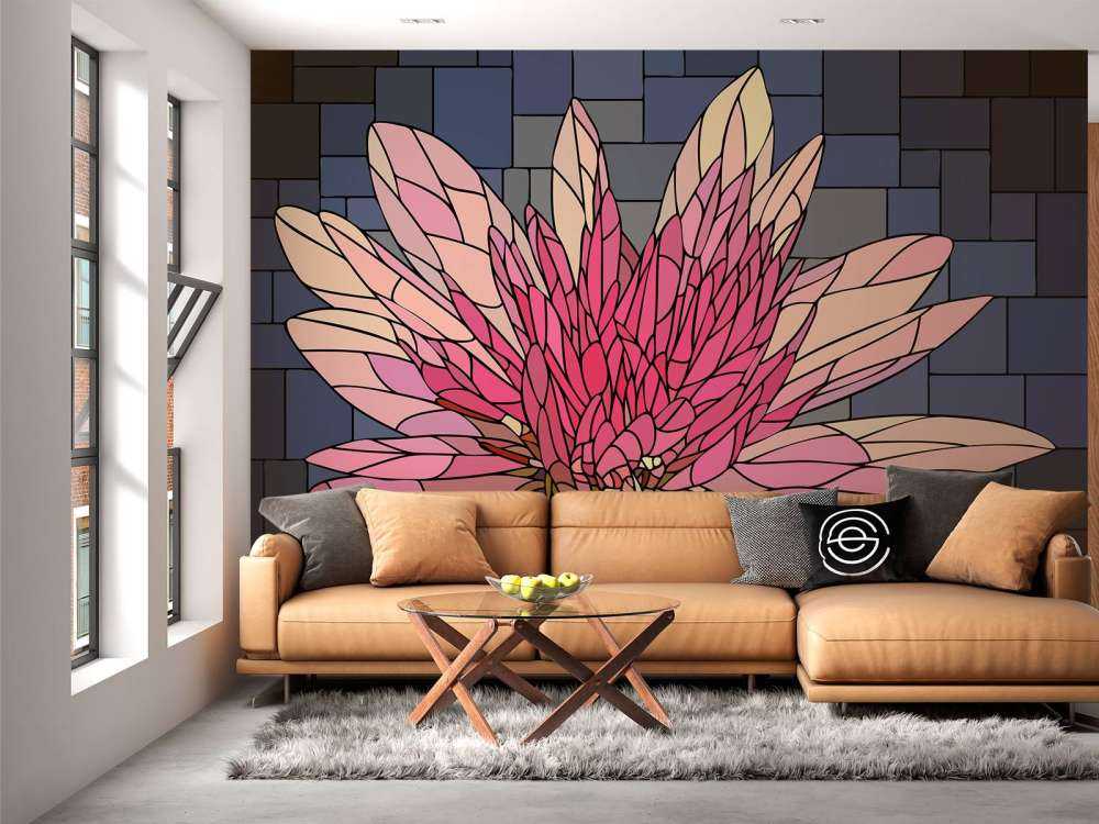 Różowy kwiat w rozkwicie