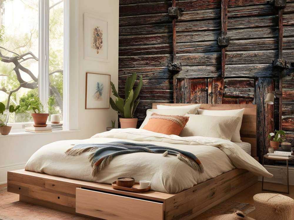 Stare drewno z belkami