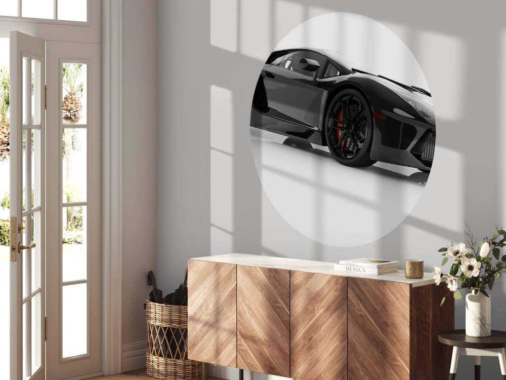 Czarny supersamochód