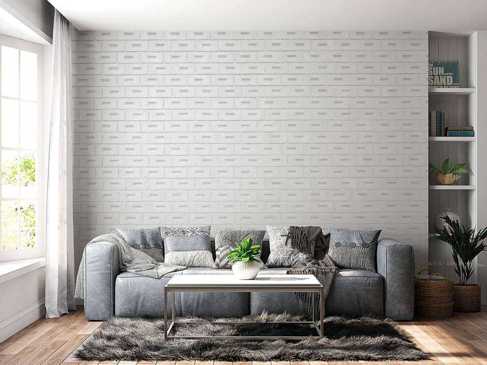 Nowoczesne białe cegły