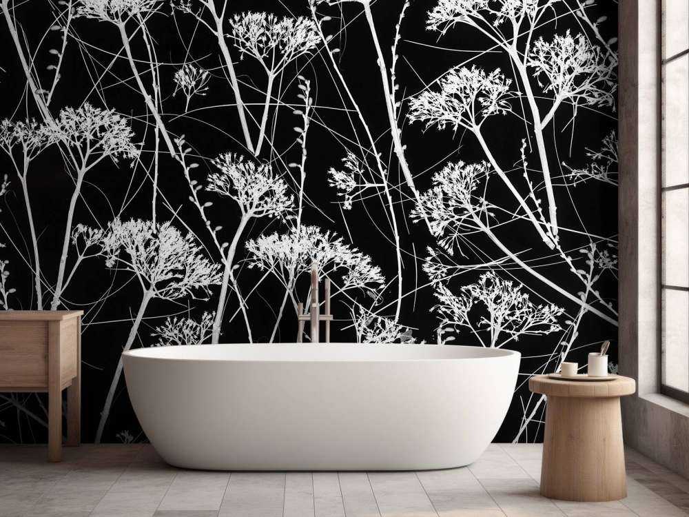 Sylwetka suszonych roślin