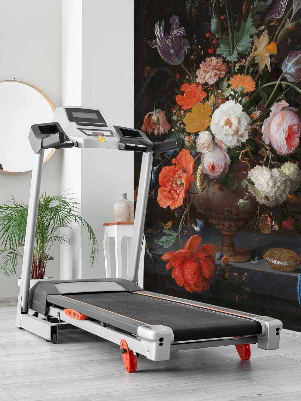 Martwa natura z kwiatami i zegarkiem