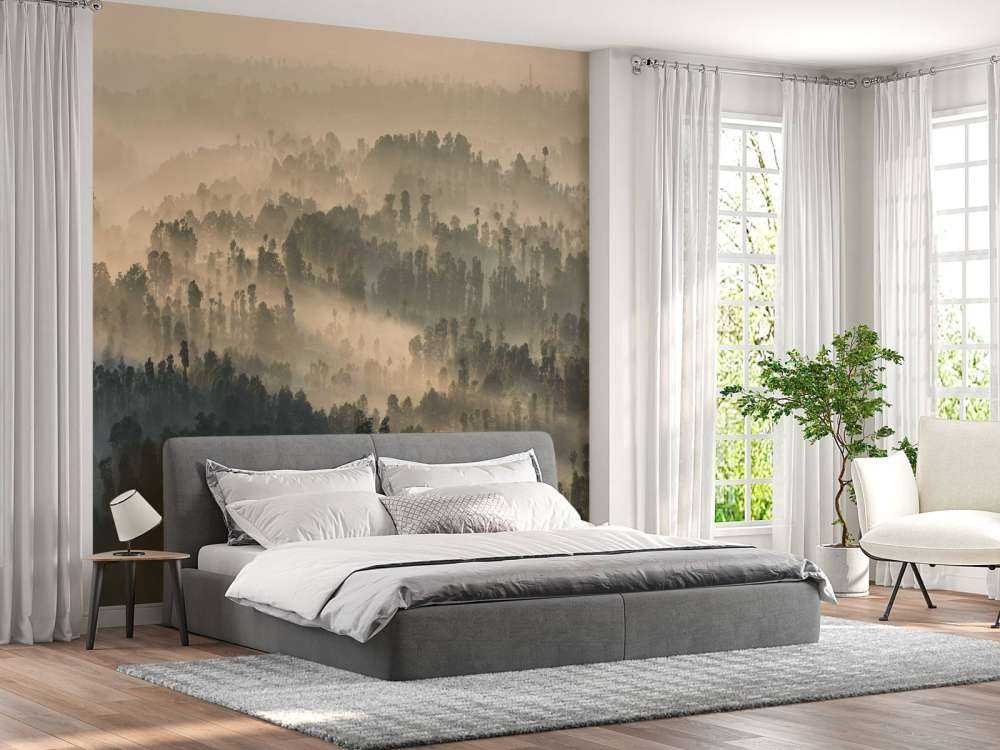 Mgliste góry w Indonezji