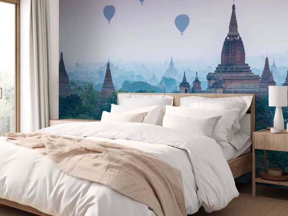 Świątynie i balony na gorące powietrze