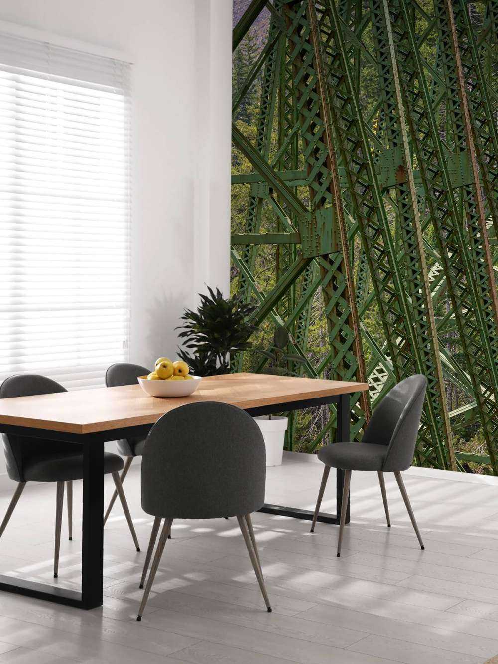 Stary most kolejowy o konstrukcji stalowej