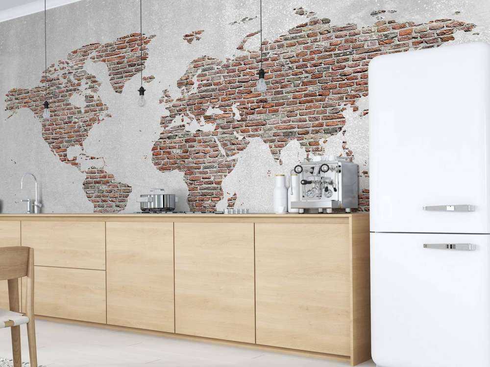 Kamienna mapy świata